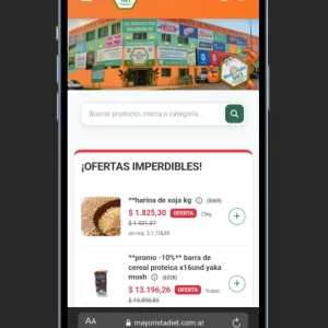 Tienda Online para WhatsApp - Ideal Mayoristas y Dietéticas